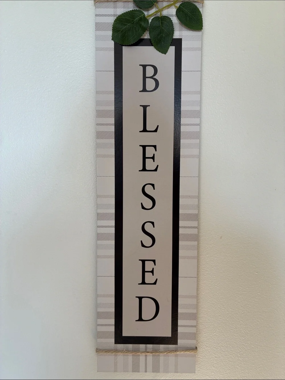 NWT- Vertical Blessed Wooden Wall Sign 🍃